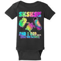 Tie Dye SKSKSK and I OOP Save the Turtles Baby Bodysuit