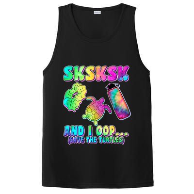 Tie Dye SKSKSK and I OOP Save the Turtles PosiCharge Competitor Tank