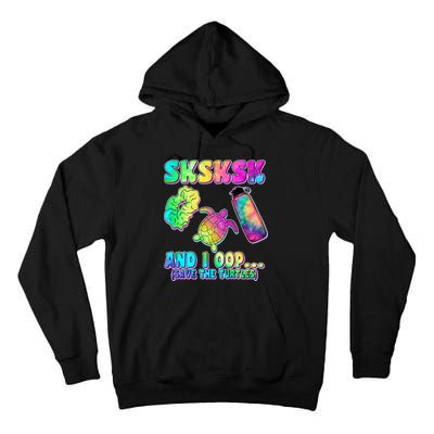 Tie Dye SKSKSK and I OOP Save the Turtles Tall Hoodie