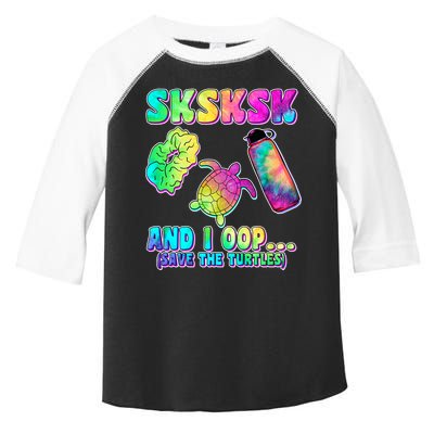 Tie Dye SKSKSK and I OOP Save the Turtles Toddler Fine Jersey T-Shirt