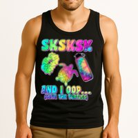 Tie Dye SKSKSK and I OOP Save the Turtles Tank Top