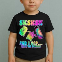 Tie Dye SKSKSK and I OOP Save the Turtles Toddler T-Shirt