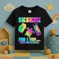 Tie Dye SKSKSK and I OOP Save the Turtles Toddler T-Shirt