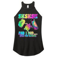Tie Dye SKSKSK and I OOP Save the Turtles Women's Perfect Tri Rocker Tank