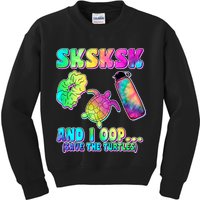 Tie Dye SKSKSK and I OOP Save the Turtles Kids Sweatshirt