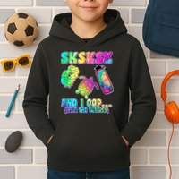 Tie Dye SKSKSK and I OOP Save the Turtles Kids Hoodie