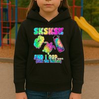Tie Dye SKSKSK and I OOP Save the Turtles Kids Hoodie