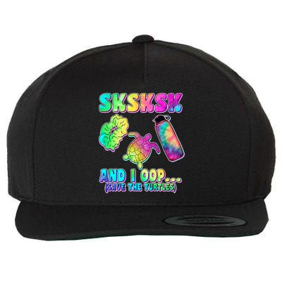 Tie Dye SKSKSK and I OOP Save the Turtles Wool Snapback Cap