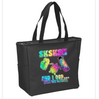 Tie Dye SKSKSK and I OOP Save the Turtles Zip Tote Bag