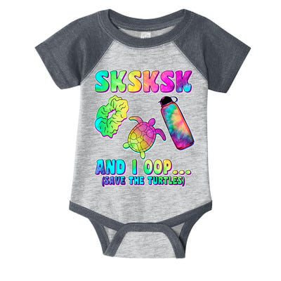 Tie Dye SKSKSK and I OOP Save the Turtles Infant Baby Jersey Bodysuit