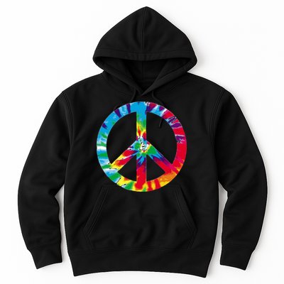 Tie Dye World Peace Sign Hoodie