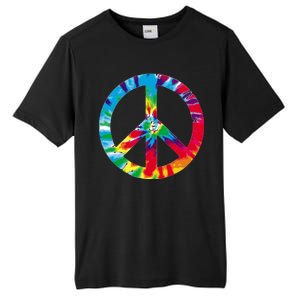 Tie Dye World Peace Sign Tall Fusion ChromaSoft Performance T-Shirt