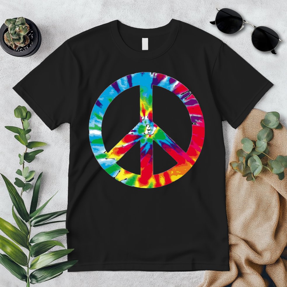 Tie Dye World Peace Sign Premium T-Shirt