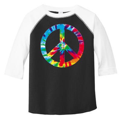 Tie Dye World Peace Sign Toddler Fine Jersey T-Shirt