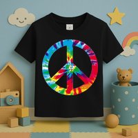 Tie Dye World Peace Sign Toddler T-Shirt
