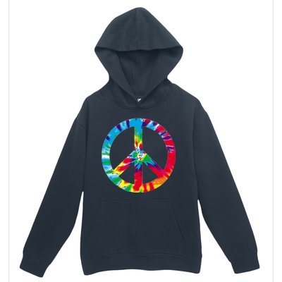 Tie Dye World Peace Sign Urban Pullover Hoodie