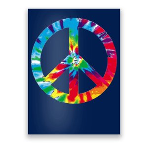 Tie Dye World Peace Sign Poster