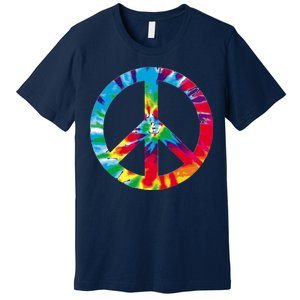 Tie Dye World Peace Sign Premium T-Shirt