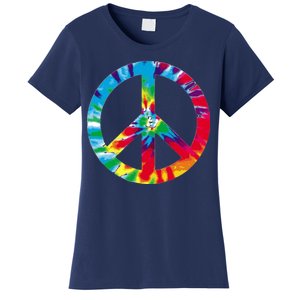 Tie Dye World Peace Sign Women's T-Shirt