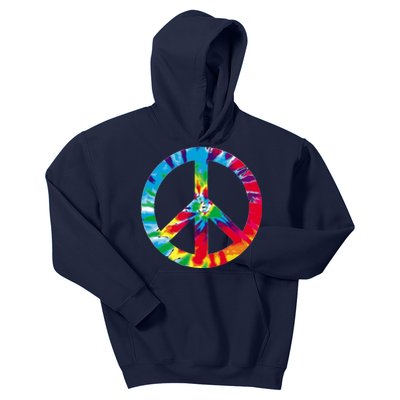 Tie Dye World Peace Sign Kids Hoodie