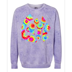 Tie Dyed Love Sign Logo Colorblast Crewneck Sweatshirt