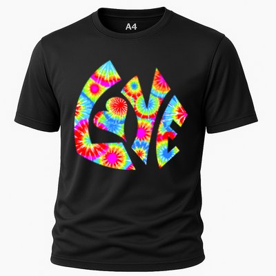 Tie Dyed Love Sign Logo Performance Shirt