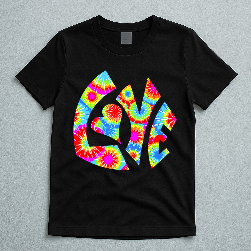 Tie Dyed Love Sign Logo T-Shirt