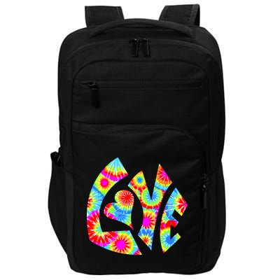 Tie Dyed Love Sign Logo Impact Tech Backpack