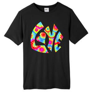 Tie Dyed Love Sign Logo Tall Fusion ChromaSoft Performance T-Shirt