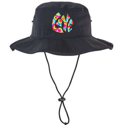 Tie Dyed Love Sign Logo Bucket Hat
