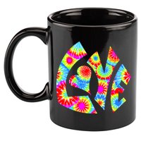 Tie Dyed Love Sign Logo 11oz C Handle Ceramic Mug