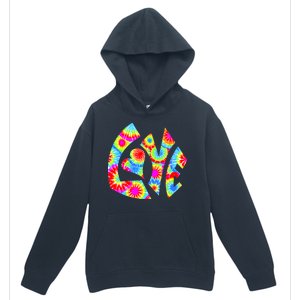 Tie Dyed Love Sign Logo Urban Pullover Hoodie