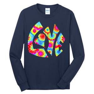 Tie Dyed Love Sign Logo Tall Long Sleeve T-Shirt