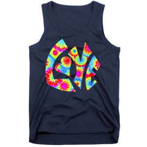 Tie Dyed Love Sign Logo Tank Top