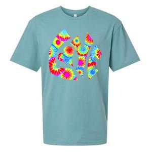 Tie Dyed Love Sign Logo Sueded Cloud Jersey T-Shirt