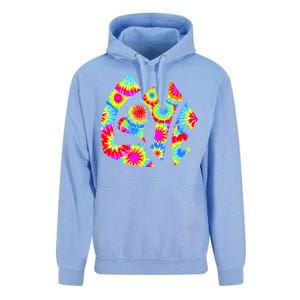 Tie Dyed Love Sign Logo Unisex Surf Hoodie