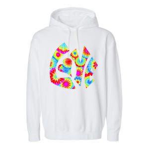 Tie Dyed Love Sign Logo Garment-Dyed Fleece Hoodie