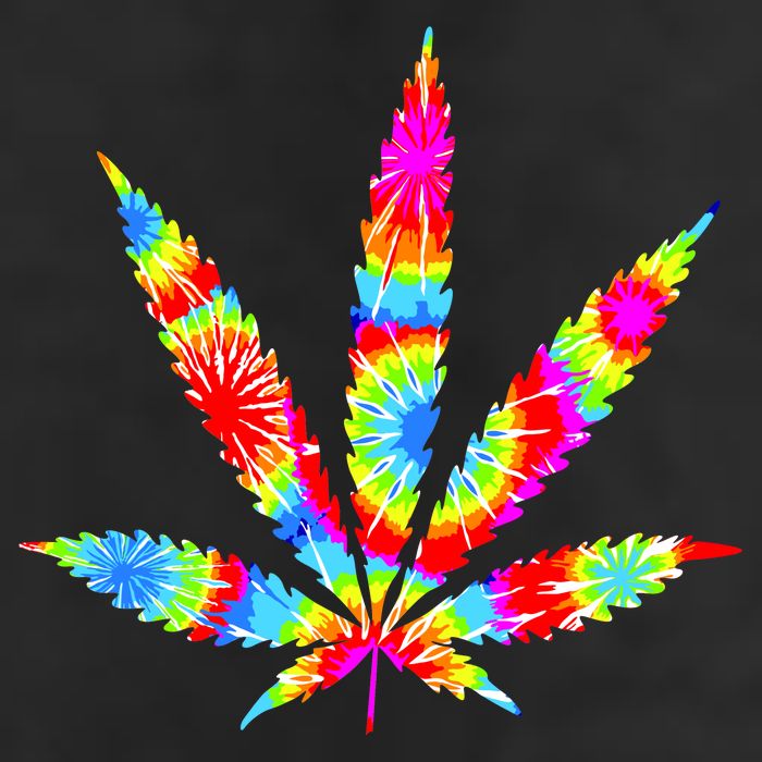 Tie Dyed Weed Symbol Cool Comfort Performance Bucket Hat