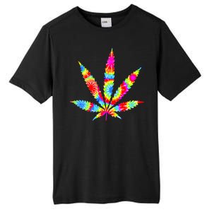 Tie Dyed Weed Symbol Tall Fusion ChromaSoft Performance T-Shirt