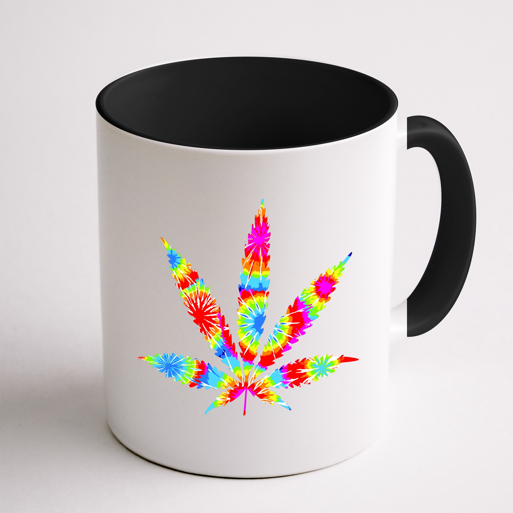 Tie Dyed Weed Symbol Mug