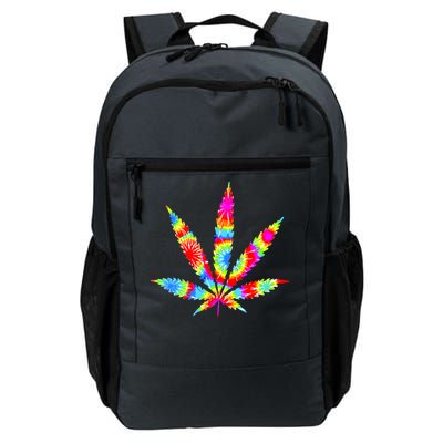 Tie Dyed Weed Symbol Daily Commute Backpack