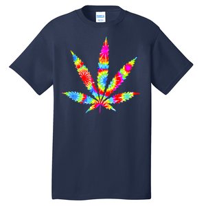 Tie Dyed Weed Symbol Tall T-Shirt