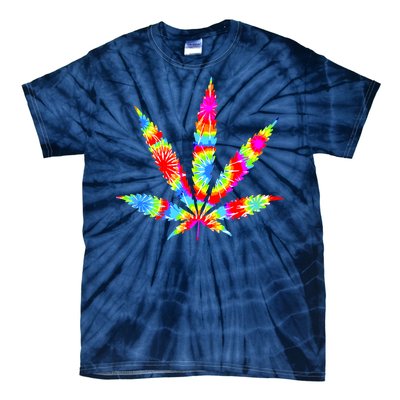 Tie Dyed Weed Symbol Tie-Dye T-Shirt