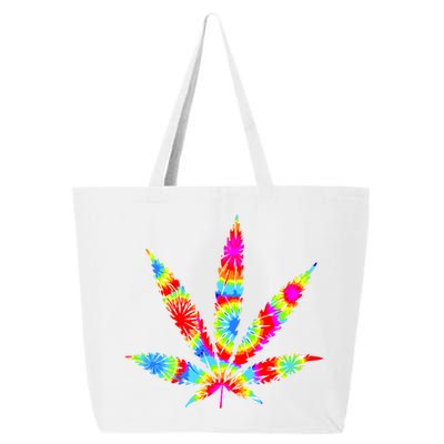 Tie Dyed Weed Symbol 25L Jumbo Tote