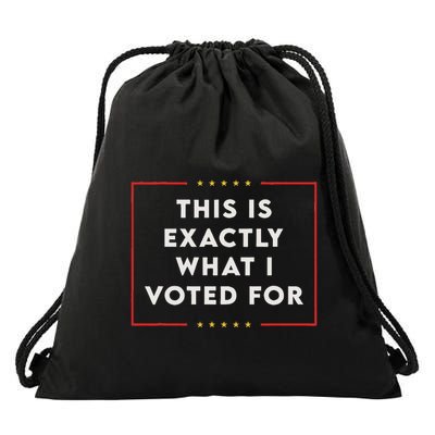 This Is Exactly What I Voted Drawstring Bag