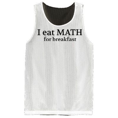 Teachers I Eat Math For Breakfast Mesh Reversible Basketball Jersey Tank