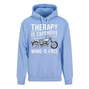 Therapy Is Expensive Wind Is Free Cool Biker And Meaningful Gift Unisex Surf Hoodie