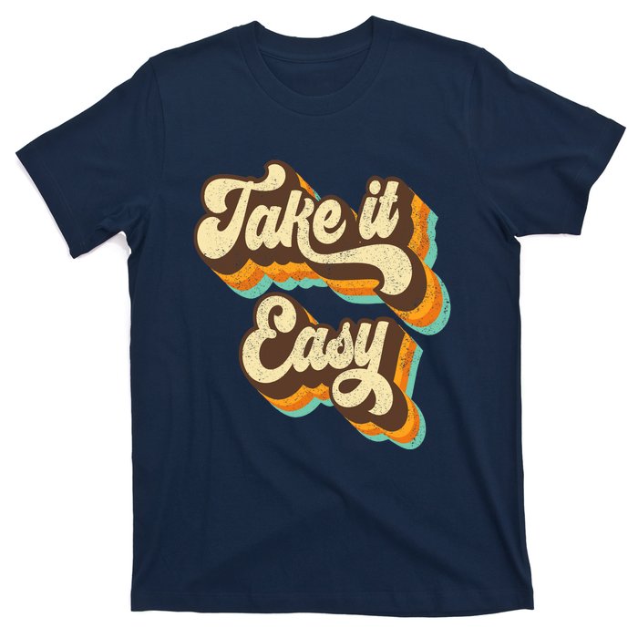 Take It Easy Retro 70s Disco Party Costume T-Shirt