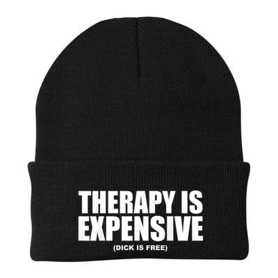 Therapy Is Expensive Dick Is Free Funny Beanie