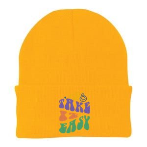 Take It Easy Retro Smile Knit Cap Winter Beanie